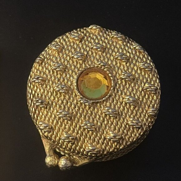 Vintage SET of 3 Compact Gold Tone Cases - Houbigant Ultima - Picture 6 of 12